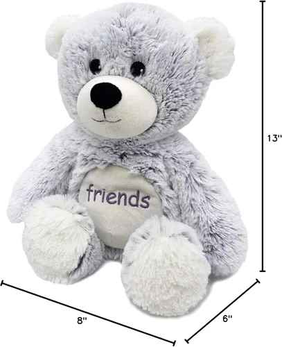 Miniatura 7 de warmies Animales de peluche con peso y aptos para microondas, oso de amigos, peluche térmico para calidez y comodidad, lindos juguetes de felpa