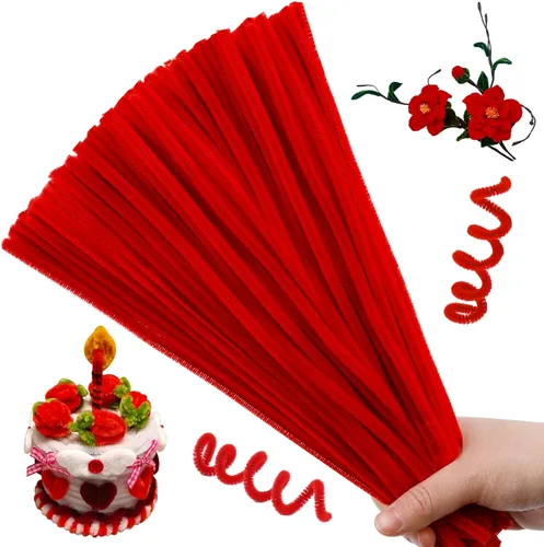 Miniatura 10 de Hssugi Limpiapipas plateadas, 100 piezas de limpiadores de pipas para manualidades, limpiadores de pipas dorados con purpurina a granel