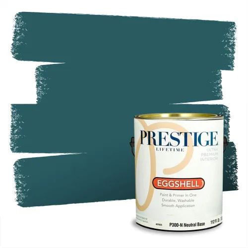 Miniatura 1604 de Pintura Exterior + imprimación PRESTIGE, todo-en-uno, 1 galón, acabado mate, color comparable al Valspar* Royal Gray* VS151-Gris real