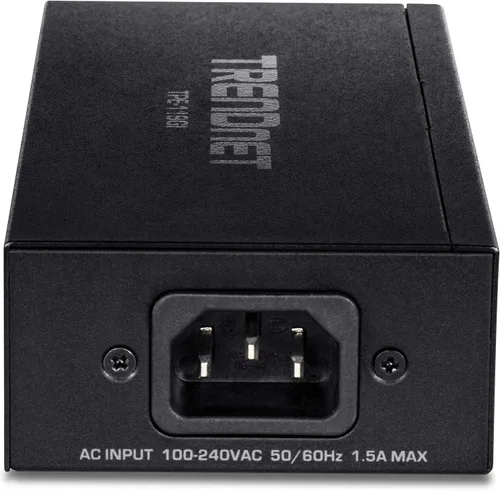 Miniatura 9 de TRENDnet Inyector Gigabit PoE++, Convertir un puerto no PoE a un puerto Gigabit PoE++ (15.4W), (30W), o (95W), hasta 328.1 ft (328 pies), fuente