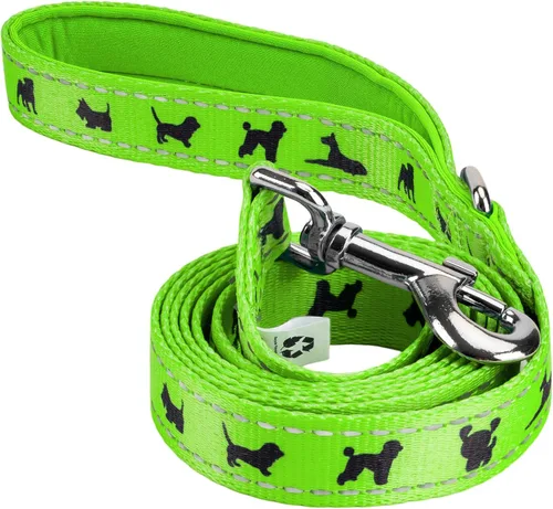 Miniatura 37 de EcoBark Correa para perro – Correas de entrenamiento cómodas suaves y reflectantes con mango acolchado – Fuerte y duradera resistente – Verde