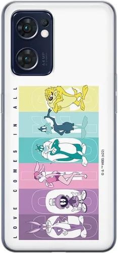 ERT GROUP Caja del teléfono móvil para Oppo Reno 7 5G Original y con licencia oficial Looney Tunes Patrón 015 adaptado de manera óptima a la forma
