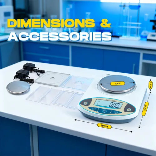Miniatura 7 de CGOLDENWALL Báscula de laboratorio de alta precisión Balanza electrónica analítica digital Báscula de precisión de laboratorio Báscula de joyería