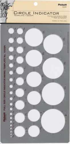 Miniatura 5 de Pickett plantilla 10 para tuercas y cabezas hexagonales isométricas.