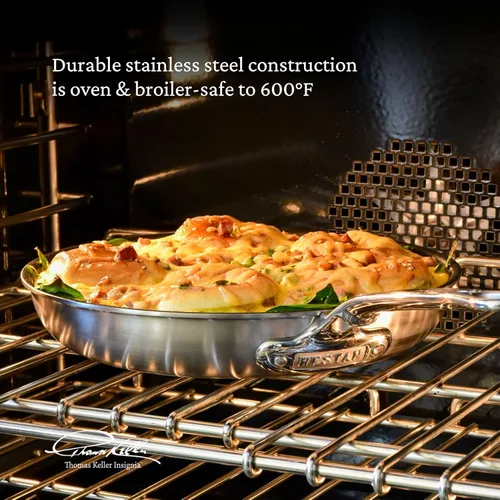 Miniatura 11 de Thomas Keller Insignia by Hestan - Juego de utensilios de cocina de acero inoxidable de 7 piezas, compatible con placa de inducción