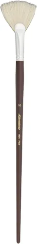 Miniatura 14 de Silver Brush Limited 1903S6 Bristlon Filbert - Brocha para pinturas acrílicas y al óleo, tamaño 6, mango corto Filbert - Mango corto