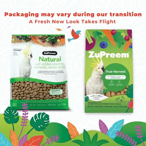 Miniatura 2 de ZuPreem Alimento Natural para Aves, Pellets de Alimento para Aves para Amazonas, Cacatúas y Guacamayos, ZuPreem Core Nutrition, Hecho en Estados