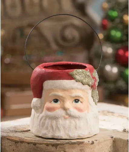 Miniatura 4 de Bethany Lowe Designs Holly Jolly Santa - Cubo pequeño