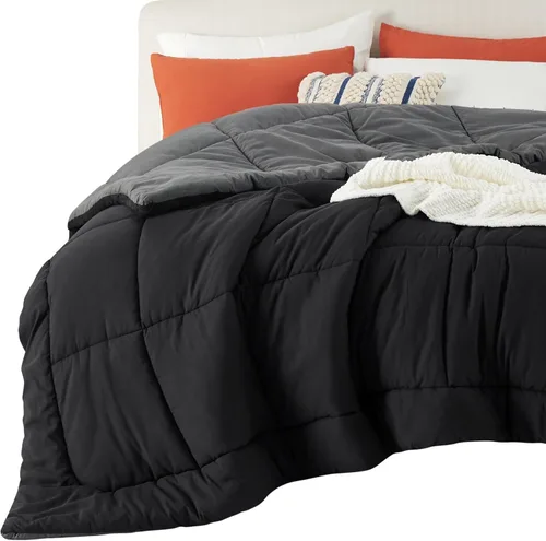 Miniatura 24 de Bedsure Edredones de edredón tamaño matrimonial, edredón acolchado alternativo, ultra suave y ligero, con 8 pestañas, lavable a máquina, 82 x 86