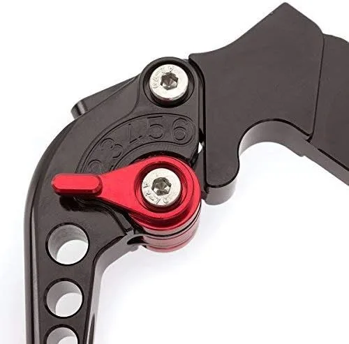 Miniatura 5 de FXCNC Billet - Palancas de embrague de freno ajustables largas compatibles con Benelli TNT300 TNT600 BN600 BN302 todos los años Palanca negra