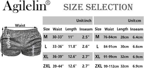 Miniatura 6 de Agilelin Men's Running Shorts 3 Inch with Pockets Athletics Casual Shorts Quick Dry Bobybuilding