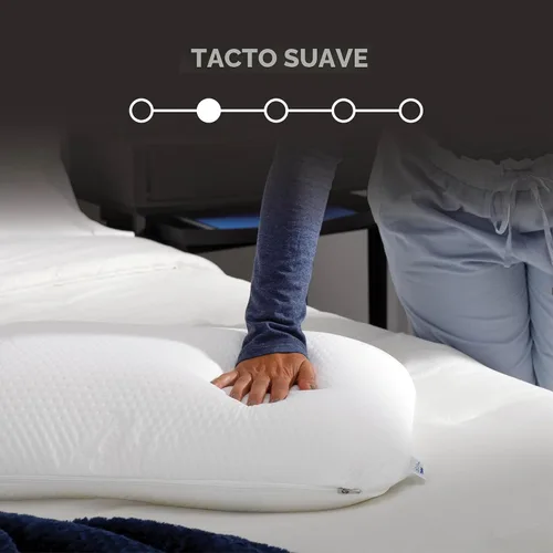 Miniatura 2 de Tempur-Pedic Almohada Symphony de Espuma Viscoelástica Sensación Suave de Lujo, Estándar, Blanco