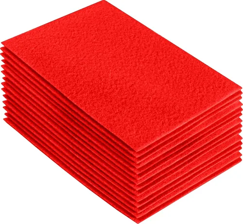 Miniatura 44 de FabricLA Hojas de fieltro acrílico para manualidades, cuadrados de fieltro precortados suaves de 4 x 4 pulgadas (3.9 in x 3.9 in), utiliza hojas