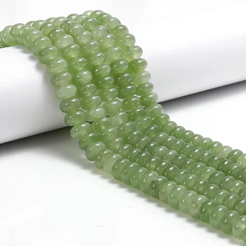 Miniatura 35 de JM Design 0.197x0.315 in Tanzanita Color teñido Jade Suave Rondelle Collar Cuentas para Pulseras Joyería Fabricación Jade teñido de color tanzanita