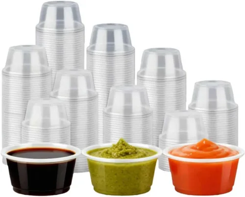 Miniatura 6 de [Paquete de 500 unidades - 29 ml] Vasos de chupito de plástico, tazas para gelatina, desechables para baño, espresso, enjuague bucal, sin tapas