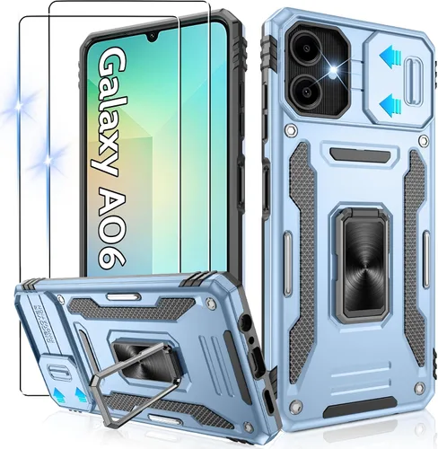Miniatura 260 de Gritup para Samsung Galaxy S22 Funda con protectores de pantalla HD de 2 paquetes y cubierta deslizante para la cámara, protección contra caídas