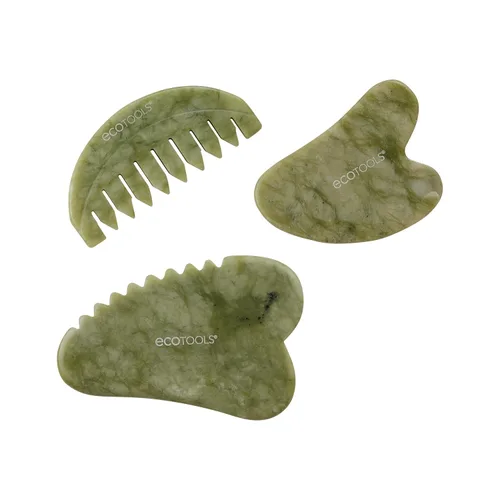 Miniatura 9 de EcoTools Rodillo facial de amatista, rodillo facial y masajeador de piedra real, herramienta para el cuidado de la piel y esculpir, reduce