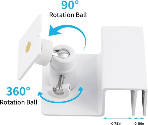 Miniatura 3 de Soporte de canalón para panel solar, soporte de montaje ajustable de aleación de aluminio resistente a la intemperie, ángulo perfecto para obtener