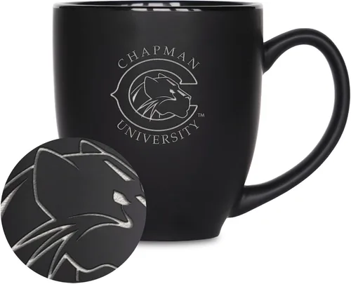 Miniatura 58 de Rico Industries - Taza de cerámica mate negra con grabado láser estándar de 15oz para NCAA (escuelas T & U) - Para bebidas calientes o frías