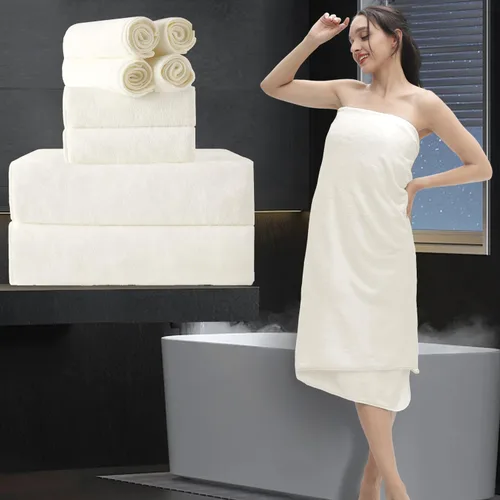 Miniatura 51 de Sábana de Baño Extra Grande de 4 Piezas (35"x70") - Sábana de Baño Ultra Suave de Tamaño Grande, Juego de Sábanas de Baño para Baño de Hotel, Sábana