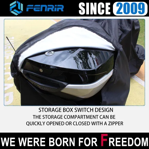 Miniatura 5 de Fenrir Funda para Motocicleta de Tres Ruedas Protección para Todas las Estaciones Impermeable Almacenamiento Exterior Orificio para Antena Diseño