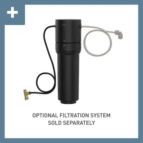 Miniatura 3 de Moen S5535BL Sinema Grifo de Bebidas de Una Sola Manija de Arco Alto de Montaje Único, Sistema de Filtración de Agua Opcional Disponible
