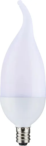 Miniatura 3 de Satco S29807 Bombilla LED con efecto de llama para interiores y exteriores, forma B11, color blanco