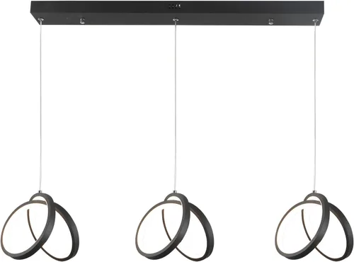 Miniatura 6 de Modernos candelabros de isla – Aplicación remota e inteligente con atenuación ajustable, brillo brillante en 60-118 pies cuadrados, luces de techo 3