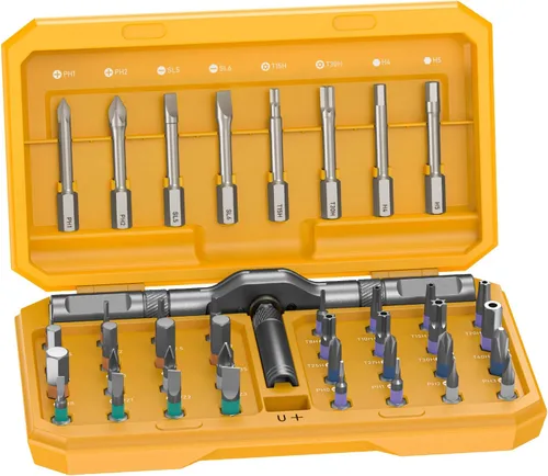 Juego de destornilladores magnéticos 42 en 1 todo en uno, kit de reparación compacto de precisión para consola de juegos, tableta, timbre de timbre,