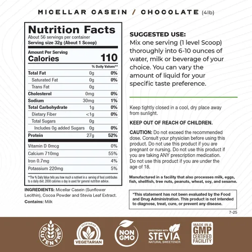 Miniatura 2 de Muscle Feast Proteína en Polvo de Caseína Micelar de Ganado Alimentado con Pasto, Criado en Pastizales y Libre de Hormonas, Proteína de Caseína