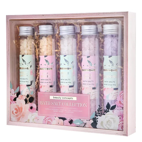 Miniatura 6 de B.C. Beauty Concepts - Sales de baño de aromaterapia, sales de Epsom para remojo, juego de spa de baño relajante, perfumado en almendra de vainilla