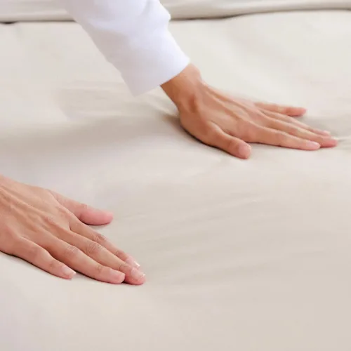 Miniatura 4 de Juego de sábanas esencial SLUMBER CLOUD - Tecnología de regulación de temperatura de la NASA - Juego completo de sábanas refrescantes de lino Twin XL