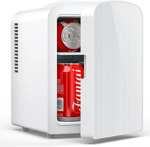 Miniatura 10 de Electactic Mini refrigerador para el cuidado de la piel, 4L/6 latas, refrigerador portátil compacto para cosméticos, refrigerador de escritorio