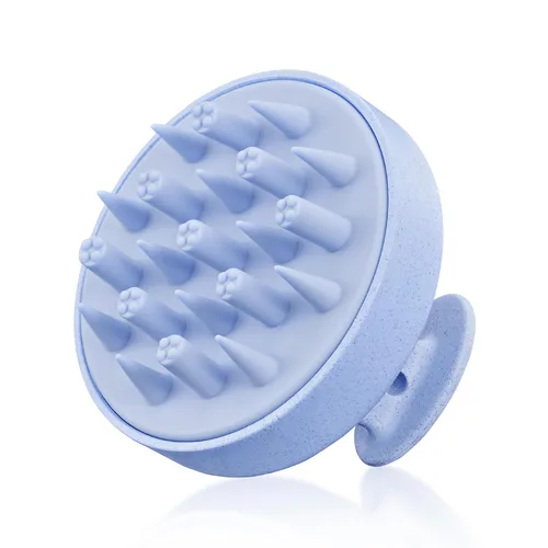 Miniatura 12 de HEETA - Masajeador de cuero cabelludo para el crecimiento del cabello, cepillo de champú, exfoliante para el cuero cabelludo con cerdas de silicona