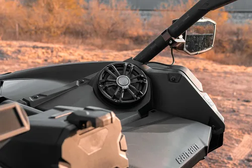 Miniatura 6 de UTV Stereo Can-Am Maverick X3 Pods de altavoces de 6.5 pulgadas y kit de salpicadero. Obtén más sonido de tu vehículo. (Kit de salpicadero)