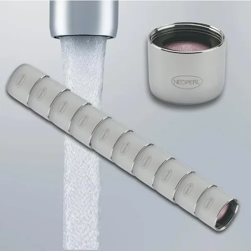 Miniatura 9 de California Stream - Grifo aireador WaterSense de 1.2 gpm Economy Flow Aerated Perlator (paquete de 10, doble)