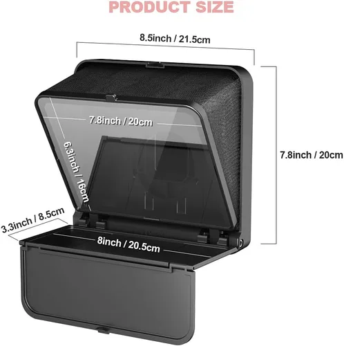 Miniatura 5 de LENSGO TC7S teleprompter portátil para teléfono, teleprompter mini de un segundo con control remoto, aplicación compatible con iPhone y Android