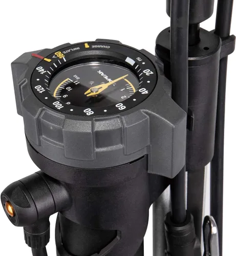 Miniatura 4 de Topeak JoeBlow Booster Bomba de piso para neumáticos sin cámara, compresor de aire de doble función y bomba estándar, capacidad de 160 PSI