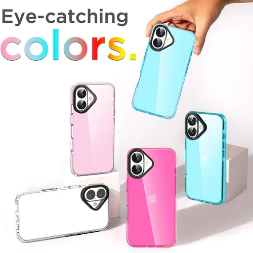 Miniatura 185 de AICase Funda protectora para iPhone 16 compatible con iPhone 16, delgada, ligera, transparente [no amarillenta] Diseño vibrante