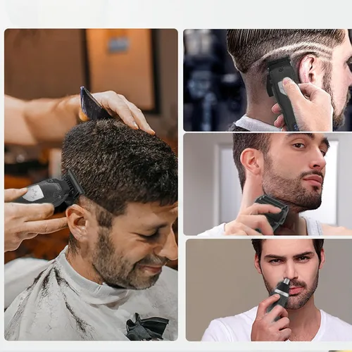 Miniatura 2 de Kit de aseo profesional 4 en 1, cortadora de pelo, recortadora de barba, recortadora de nariz para hombres y mujeres, con palanca cónica ajustable