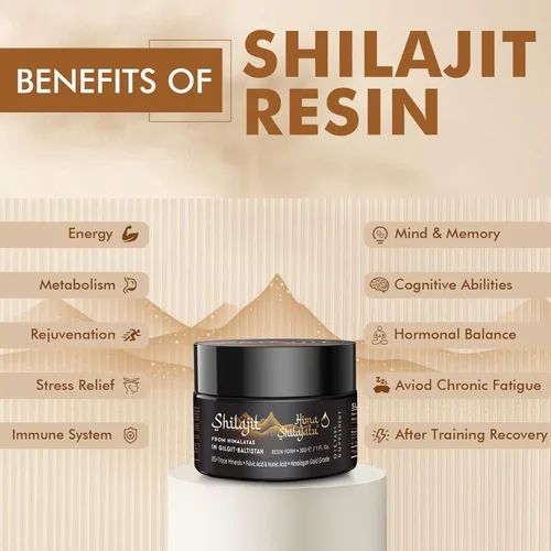 Miniatura 3 de Shilajit - Shilajit Pure Himalayan Shilajit - Shilajit 100% puro de grado dorado con ácido fúlvico y 85+ minerales traza complejo para energía