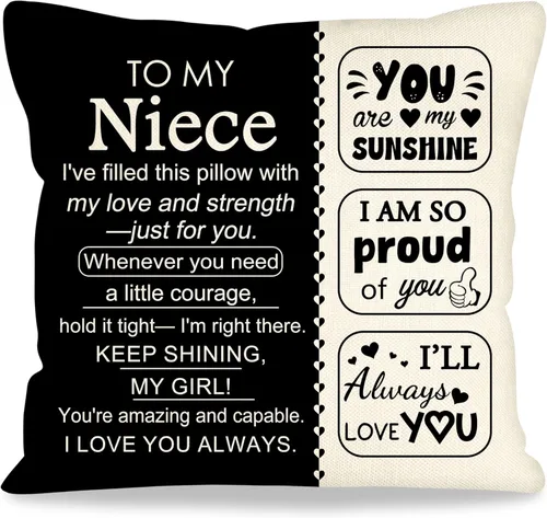 Miniatura 22 de Fundas de almohada decorativas de 18 x 18 pulgadas con ideas de regalos para familiares y amigos, regalos después de una cirugía, regalo