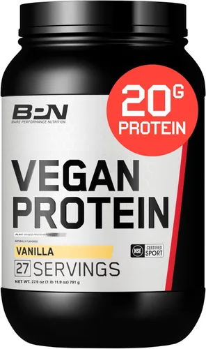 BARE PERFORMANCE NUTRITION Proteína vegana, proteína a base de plantas, proteína de guisante, proteína de sandía y proteína de calabaza,