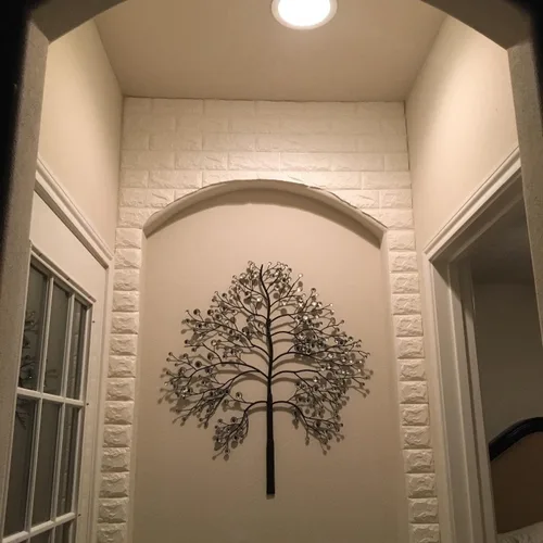 Miniatura 27 de Art3d Paquete de 10 - 52.5 pies cuadrados Paneles de pared 3D de ladrillo falso para despegar y pegar en marrón rojizo, papel tapiz de espuma