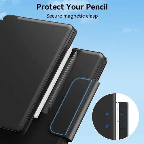 Miniatura 6 de Funda con teclado magnético mágico para iPad de 9ª generación con teclado para iPad 10.2 de 9ª/8ª/7ª generación y Air 3, Pro 10.5, trackpad