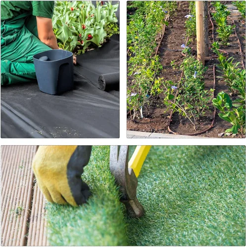 Miniatura 5 de MECCANIXITY Estacas de jardín en forma de U de 4 pulgadas de largo x 0.08 pulgadas de diámetro, grapas galvanizadas para paisaje, estacas de césped