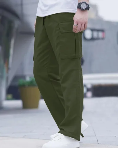 Miniatura 2 de LYRXXX Pantalones Cargo Casuales para Hombre Pantalones de Senderismo Pantalones de Entrenamiento Joggers Sudaderas para Hombres