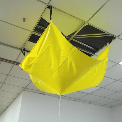 Miniatura 6 de Lona desviadora de fugas con manguera, desviador de fugas de techo de 3 x 3 pies con manguera, atrapador de fugas de agua de techo resistente