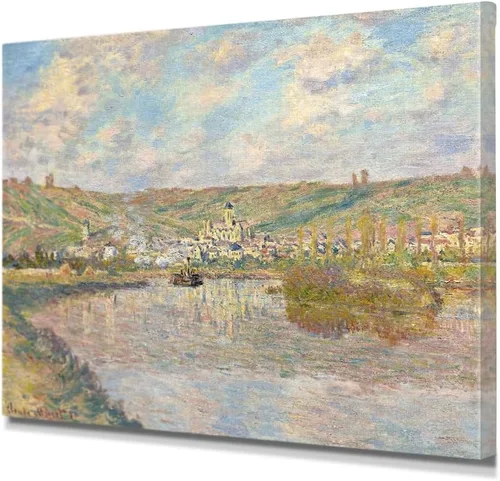 Miniatura 105 de IPIC - Reproducción artística de los lirios de agua de Claude Monet 1906, impresiones giclée coinciden con el marco dorado clásico, arte de pared