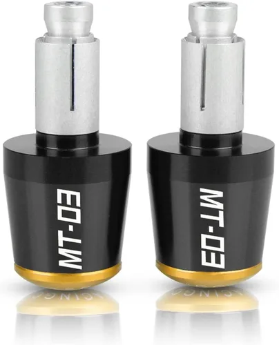 Miniatura 5 de Para Yamaha MT-03 MT03 MT 03 2014 2015 2016 2017 2018 2019 2020 motocicleta 0.866 in Agarres manillar extremos de la barra tapas tapón deslizante